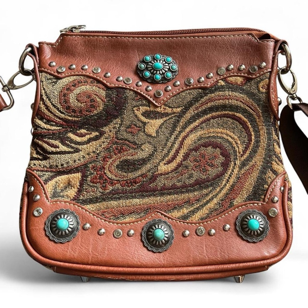 Boho Turquoise Crossbody Bag